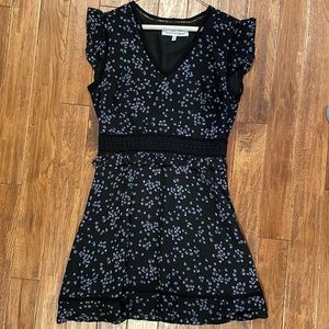 Cupcakes & Cashmere Black Floral Dress